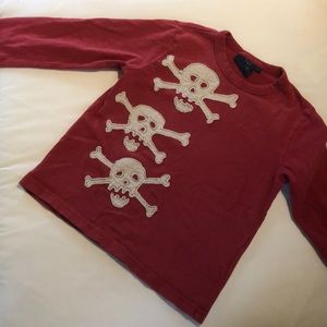 Boys long sleeve T skulls